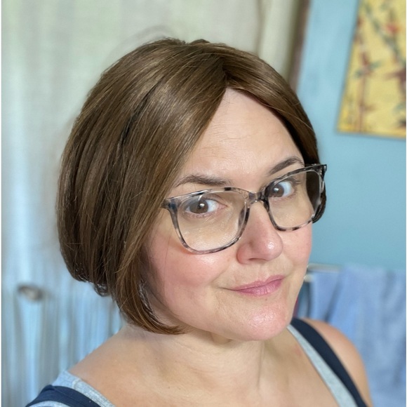 Other - HAIR TOPPER CHIN LENGTH SOFT QUALITY RED AND BROWN SYNTHETIC FIBER CLIP IN HAIR